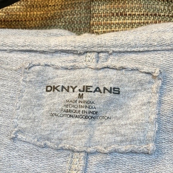 DKNY textured block cotton hoodie - Picture 2 of 5